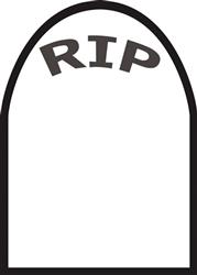 Rip Gravestone Icon Black PNG & SVG Design For T-Shirts