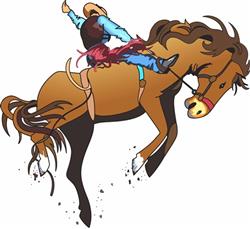 SADDLE BRONC SMALLER