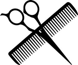 SCISSORS AND COMB