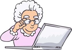 SENIOR ON COMPUTER