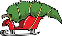 Sleigh With Tree