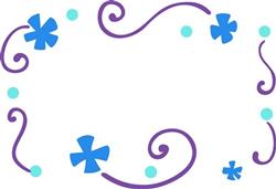 SNOWFLAKE FRAME BORDER