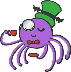 SPIDER DRINKING TEA