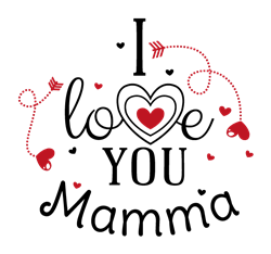 Love You Mama SVG cut file at EmbroideryDesigns.com