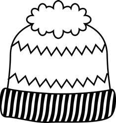 Stocking Cap Editable Zig Zag Stocking Cap SVG cut file at EmbroideryDesigns.com ...