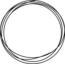 Scribbled Circle Frame