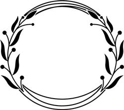 Scribbled Leafy Frame