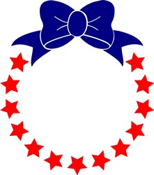 Stars & Bow Frame SVG cut file at EmbroideryDesigns.com ...
