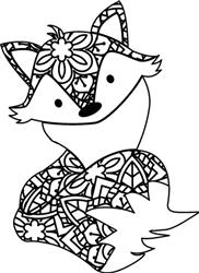 Adorable Mandala Fox