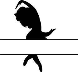 Ballerina Silhouette Split