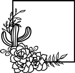 Cactus Flower Block