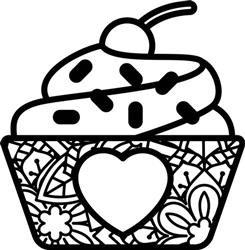 Cupcake Outline