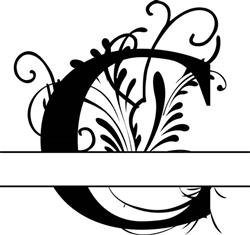 Elegant Split Letter C
