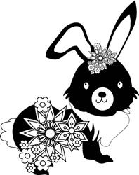 Floral Easter Bunny
