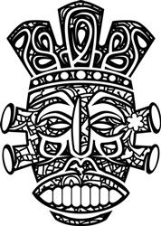 Zentangle Aboriginal Mask