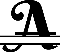 Monogram Split A