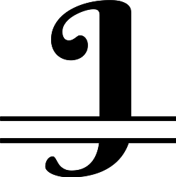 Monogram Split J