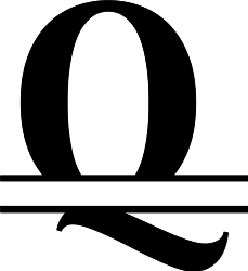 Monogram Split Q
