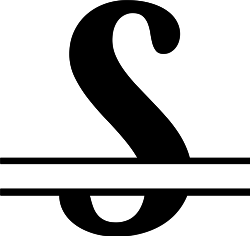 Monogram Split S