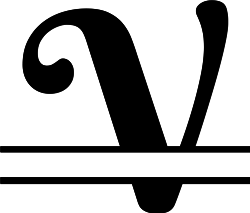 Monogram Split V