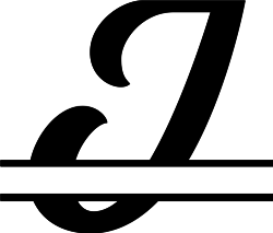 Split Monogram J