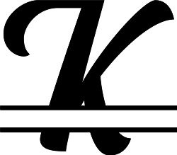 Split Monogram K
