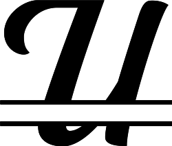 Split Monogram U