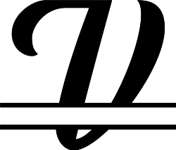 Split Monogram V
