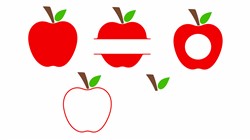 Apples SVG cut file at EmbroideryDesigns.com | EmbroideryDesigns.com