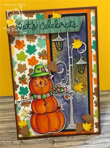 Pumpkin Scarecrow Digital Stamp