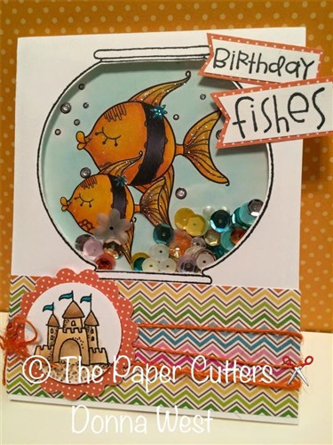 Angel Fish Doodle Digital Stamp For Card Making