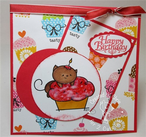 Cupcake Cat Digital Stamp