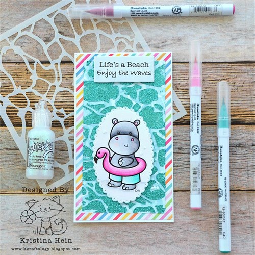 Summer Animals Digital Stamps Set