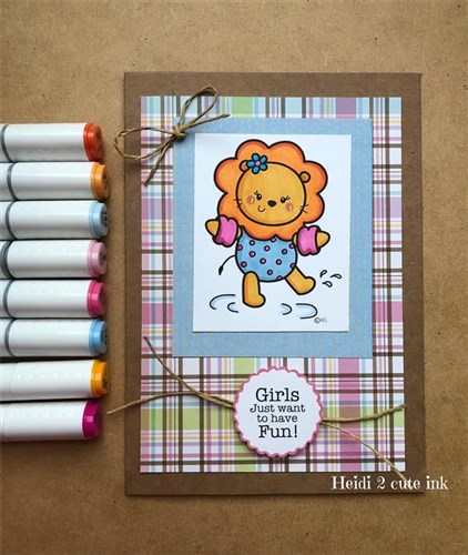 Summer Animals Digital Stamps Set