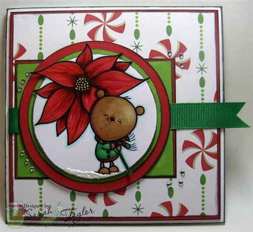Bear & Poinsettia