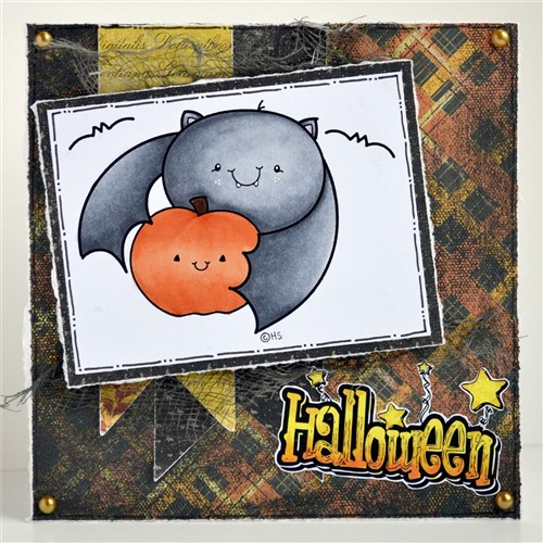 Batty Digital Stamp for Card Making