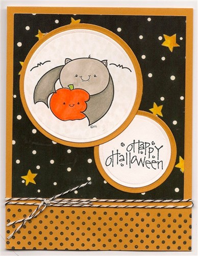 Batty Digital Stamp for Card Making