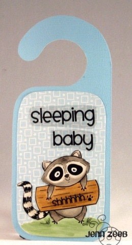 Cute Raccoon Digital Stamp for Card Making