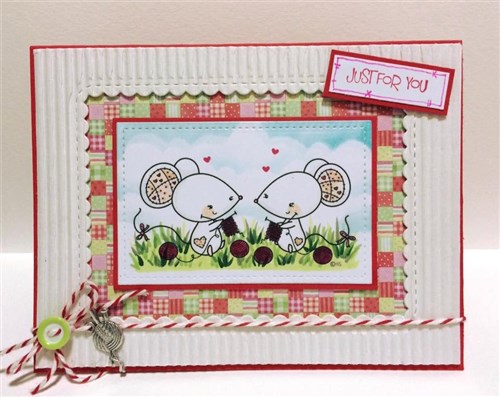 Crocheting & Knitting Mice Digital Stamp