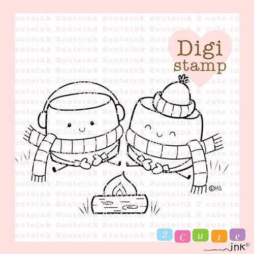 Toasty Marshmallow Digital Stamp
