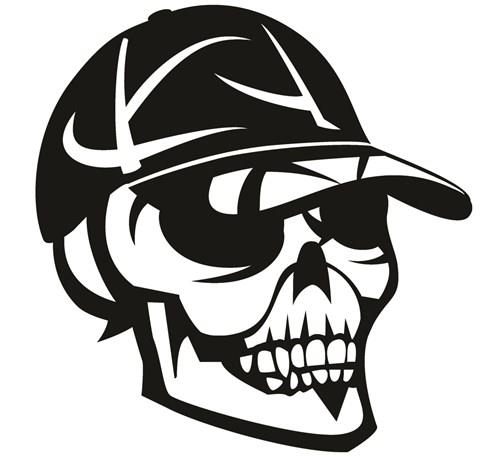 Baseball Skull Svg 