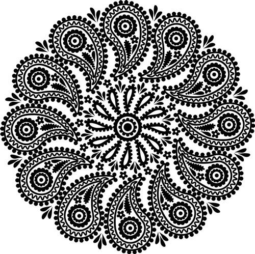 Paisley Pattern SVG Cut file by Creative Fabrica Crafts · Creative