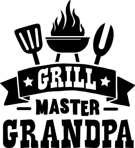 Grill Master Barbecue Bbq Smoker Grillin Dad Grandpa Men's Back Print  T-shirt