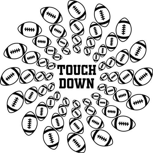 Touchdown Football Decal – University Screenprint Inc
