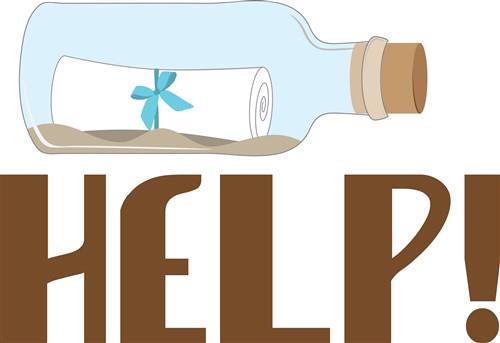 Help Message Bottle Help Message Bottle
