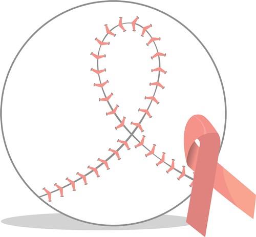 baseball cancer ribbon