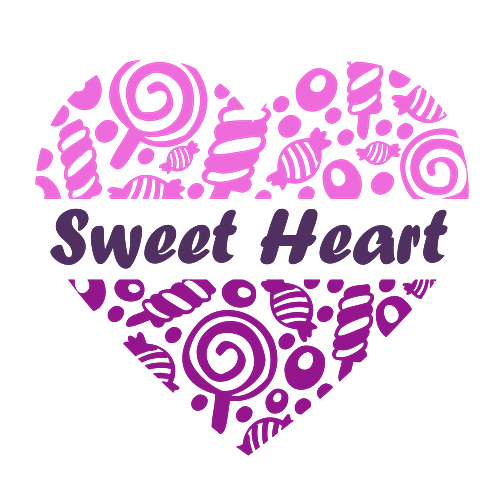 Sweethearts Candy SVG - Candy SVG - Valentine's Day SVG - Valentines Hearts  SVG