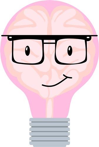 Brainy Bulb & Glasses Brainy Bulb & Glasses