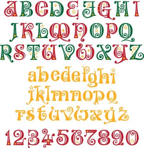 Starry Christmas Font Starry Christmas Font