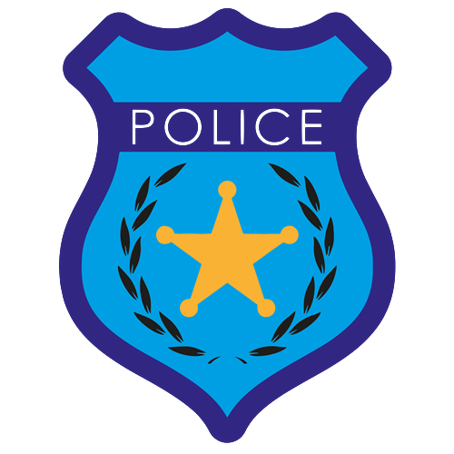 Thin Blue Line Heart HEART ID Badge Reel • Police, Law Enforcement